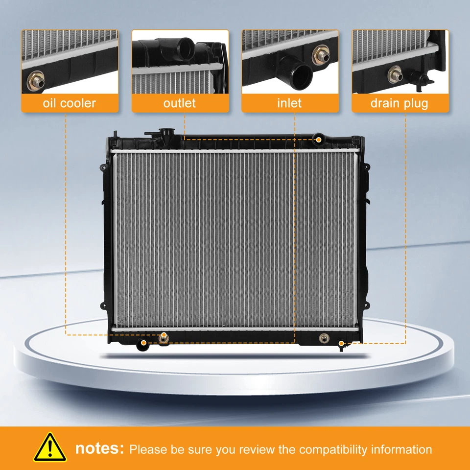 Aluminum Radiator For 1995-04 Toyota Tacoma 2.4L 2.7L 3.4L 4-Door 2-Door RAD1778 Foto 2 de 4