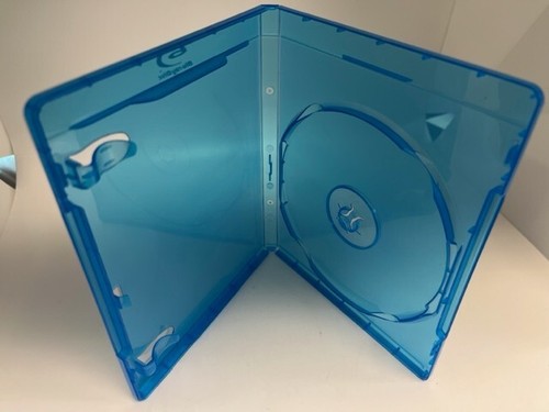 50 HIGH QUALITY 12MM SINGLE BLU-RAY CASES w/ PRINTED BLU-RAY LOGO, BDC-SL-12-DS - Picture 2 of 2