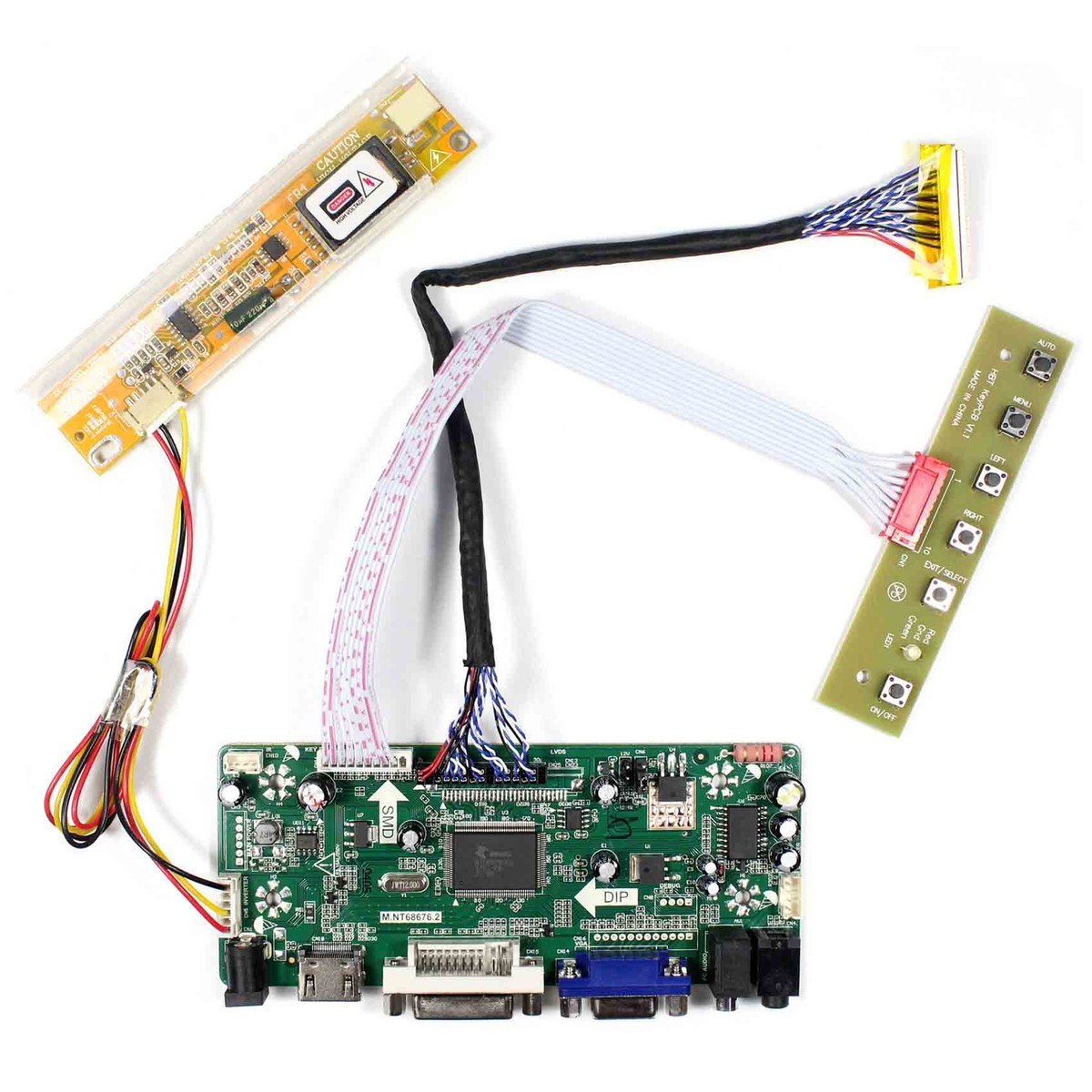 DVI VGA AUDIO LCD ボード LVDSインターフェースLCD HD DVI VGA Audio LCD Driver board for LED LVDS CCFL Backlight DIY