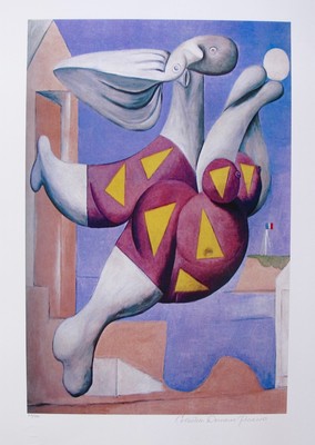 Pablo Picasso BATHER WITH BEACH BALL Estate Signed Limited Edition Giclee 26x20''