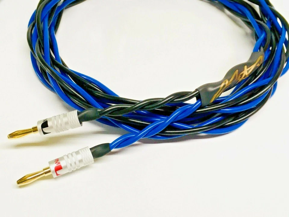 Audiophile Kinetic Bi-Wire Quad-Braid Speaker Cable Pair 12AWG/9AWG Banana/Spade - Image 4 of 4