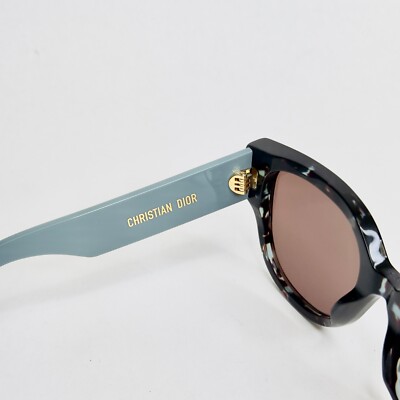 CHRISTIAN DIOR Wild BU Green Brown Book Tote Logo Sunglasses