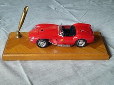 Ferrari 250 Testa Rossa Bburago Italia Base Parquet Ottone Portapenne Espositore Scrivania
