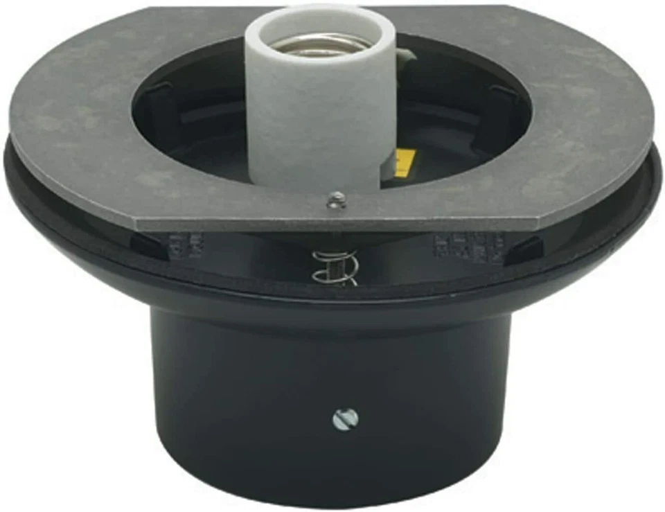 KastLite Black Aluminum Post Top Fitter Med Base | Fits 5.25" Opening & 3" Post