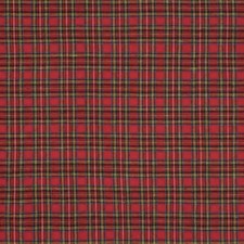 Tartan Plaid Red Green Flannel Fabric
