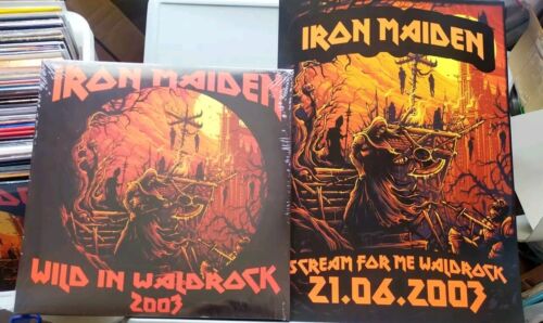 Iron Maiden Waldrock 2003 Includes Poster,Brand New Release Limited Of 500, 2 LP - Imagen 1 de 6