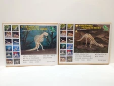 3D Puzzles Dinosaurs IQ Assembling Products (Sealed) Brontosaurus, Spinosaurus