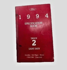 1994 Ford Truck F150 F250 Factory Dealership Spec Specification Manual Book SKUQ