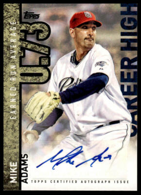 2015 Topps #CH-MA Mike Adams Career High Autographs (Series One)
