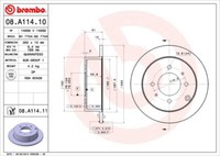 Brembo 2 Bremsscheiben Coated Disc Line Voll 262 Mm (08.A114.11) |