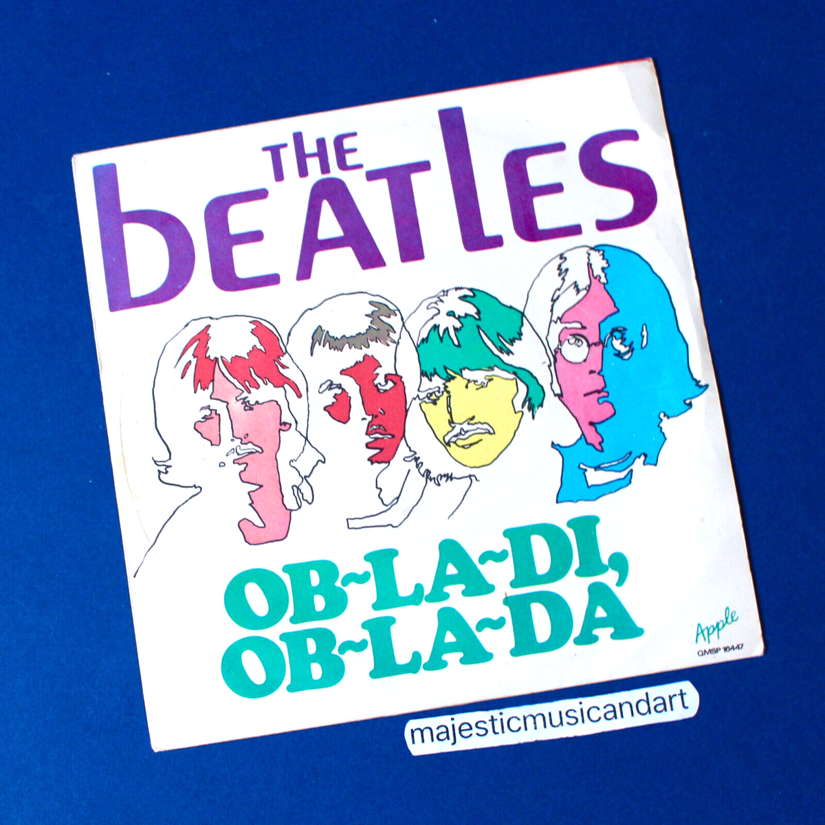 RARE ART COVER 1968 ORIGINAL THE BEATLES OB-LA-DI-OB-LA-DA 7