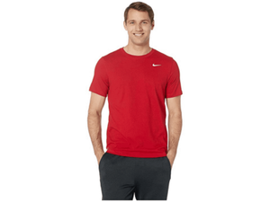 men's nike red dri fit t shirt