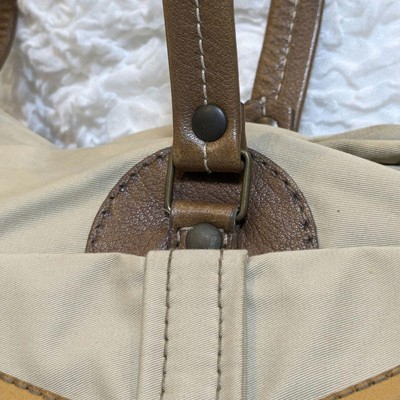 Miu Miu Archive Boston Bag Vintage Leather Handbag Beige