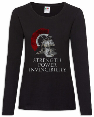 Roman Legion Credo Damen Langarm T-Shirt Rom Römer Caesar Kaiser Veni Vidi Vici