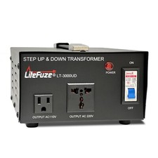 LiteFuze 3000 Watt Voltage Converter Transformer Step Up/Down LT-3000UD 