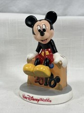 Disneyland Mickey Mouse 2010 Figure Porcelain Figurine Sitting 55th Anniversary