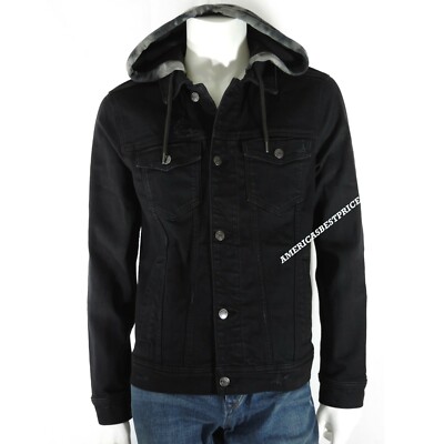 abercrombie black denim jacket