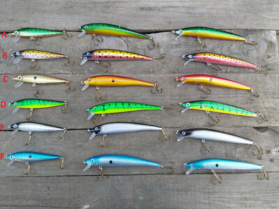 Mitchell Floating Minnow verschiedene Größen Wobbler Kunstköder Raubfischköder
