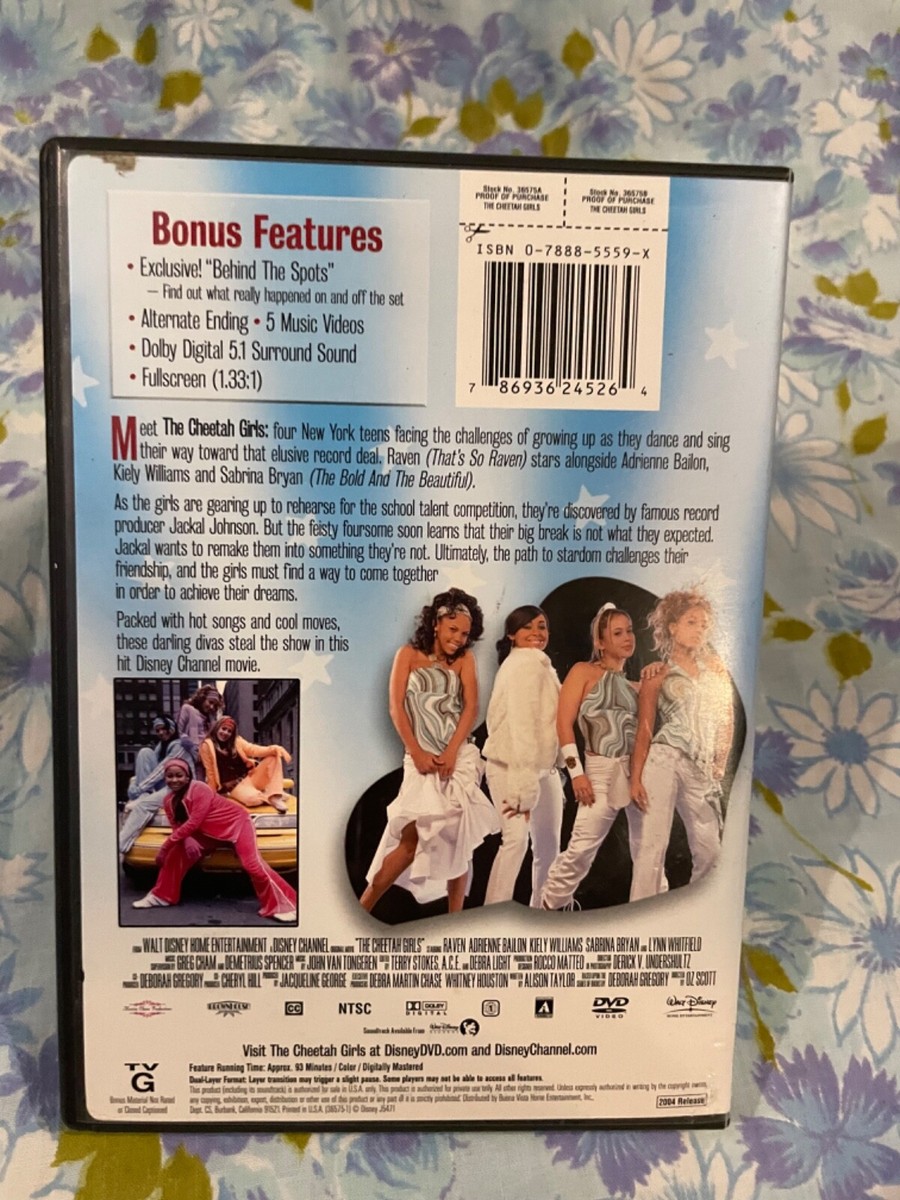 DVD The Cheetah Girls Raven Adrienne Bailon Kiely Williams Sabrina
