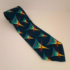 Moose Lodge Tie Necktie International 5 Club Mens Silk Blue 2001-2002 Multi Logo