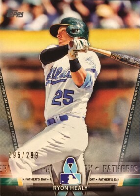 RYON HEALY - 2018 Topps SALUTE BLACK [295/299] #TS-20 - OAKLAND ATHLETICS