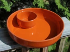 VDS PORTUGAL  10.5 INCHES CERAMIC CHIP AND DIP SERVER BOWL SALSA 