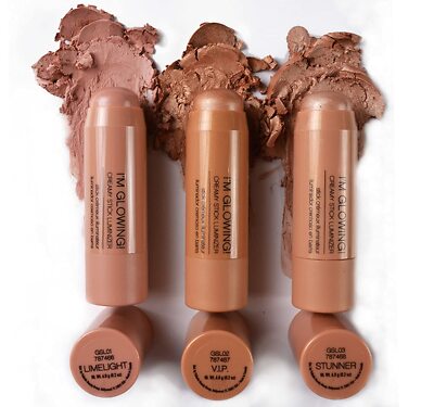Palladio I'm Glowing Creamy Luminizer Stick, Natural Face Glow Highlighter