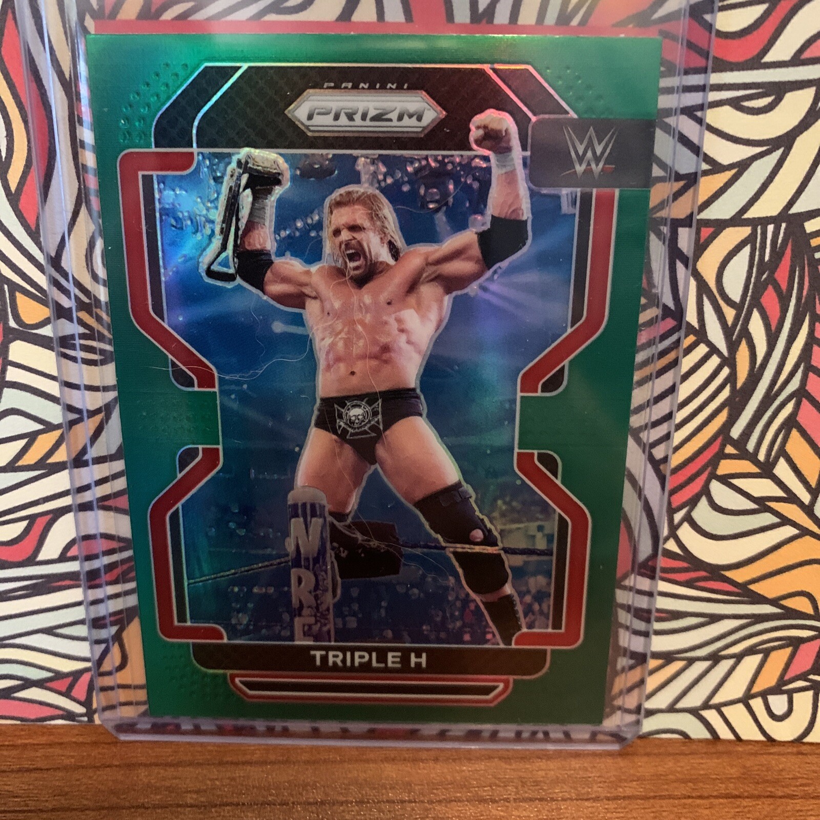 2022 PANINI PRIZM WWE Triple H Green Prizm Parallel SP #194 Debut Edition 1st