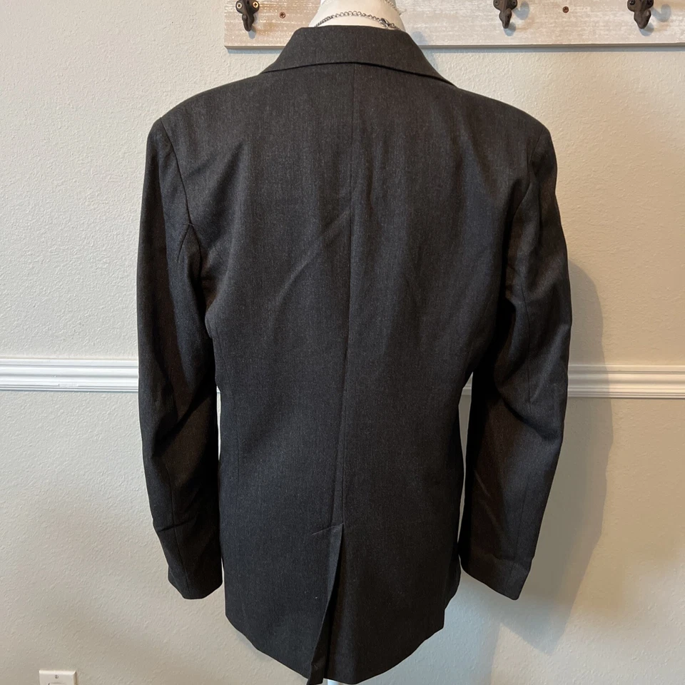 Chaqueta Blazer Tracy Evans Carbón 2 Botones Bolsillos Forrada Elastizada Carrera Foto 4 de 4