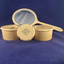 Vintage DuBarry Pyralin Ivory Dresser Vanity Set 7 Piece Art Deco