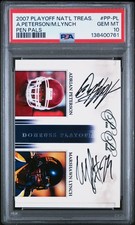 2007 National Treasures Adrian Peterson/Marshawn Lynch Dual Auto /30 PSA 10 POP3