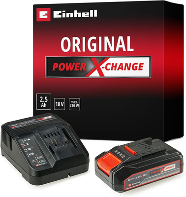 Original Einhell Starter Kit 2.5 Ah Battery and Charger Power X-Change...