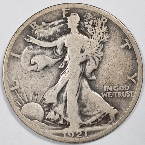 1921-S Walking Liberty Silver Half Dollar Good (G)