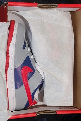 Nike Air Dunk Low SP Samba Hyper Blue Red Gray Boys TD Size 9C