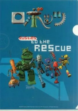 Robots A4 Clear File Set Full Color Stationery Collectible Office Supplies