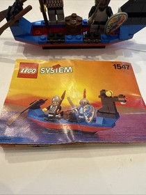 LEGO Castle: Black Knights Boat (1547) - w/ Instructions 1993 System