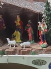 VTG Miniature Nativity Set Shiny Brite Hard Plastic Manger Hong Kong Xmas Decor — photo 4