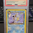 2000 Pokemon Team Rocket Dark Blastoise 20/82 Rare Holo ENG PSA 2 Unlimited