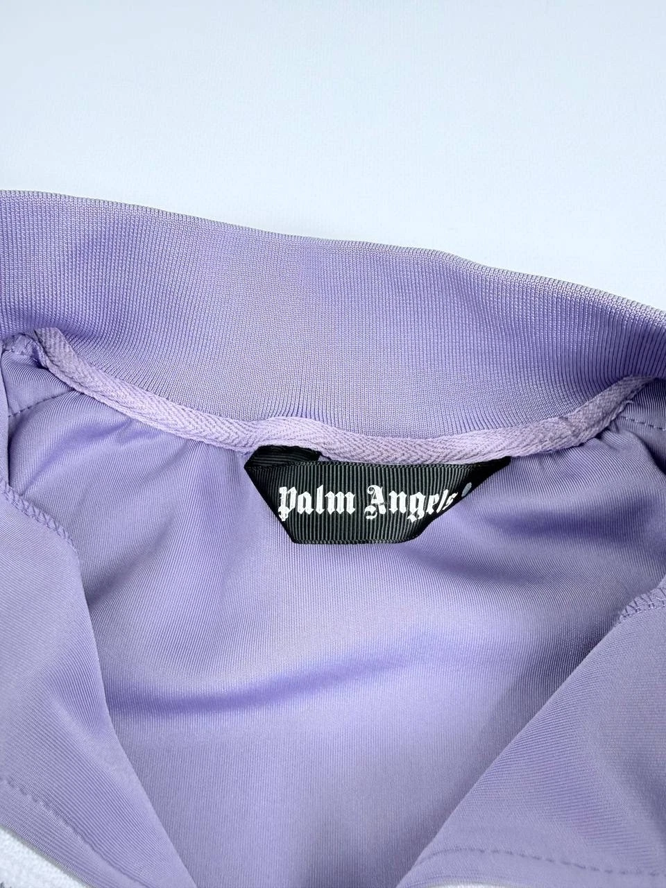 Palm Angels Classic Track Jacket Purple Lilac White Stripe Size L Made in Italy image 4