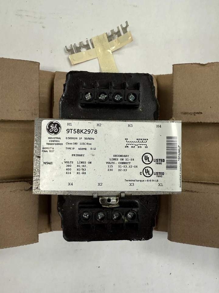 GE 9T58K 2978 CONTROL POWER TRANSFORMER, 500VA, 240 X 480 pri, 120V Secondary - Image 3 of 4