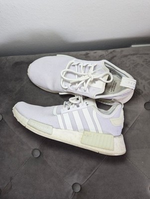 adidas White Knit NMD R1 Lightweight Sneakers