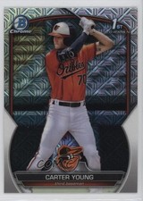 2023 Bowman Chrome Prospects Mega Box Mojo Refractor Carter Young #BCP-183 19h2