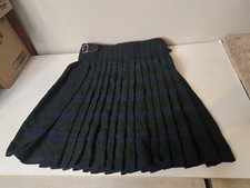 Men Kilt Sz 34 Scottish Design Tartans Blue Casual Festival Cosplay 100 Acrylic