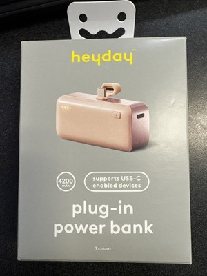 heyday 4200mAh Plugin iPhone Power Bank - Stone White
