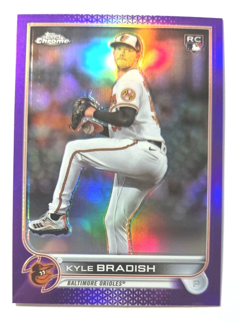 2022 Topps Chrome Update #USC105 Purple Ref. Kyle Bradish RC (ORIOLES) !