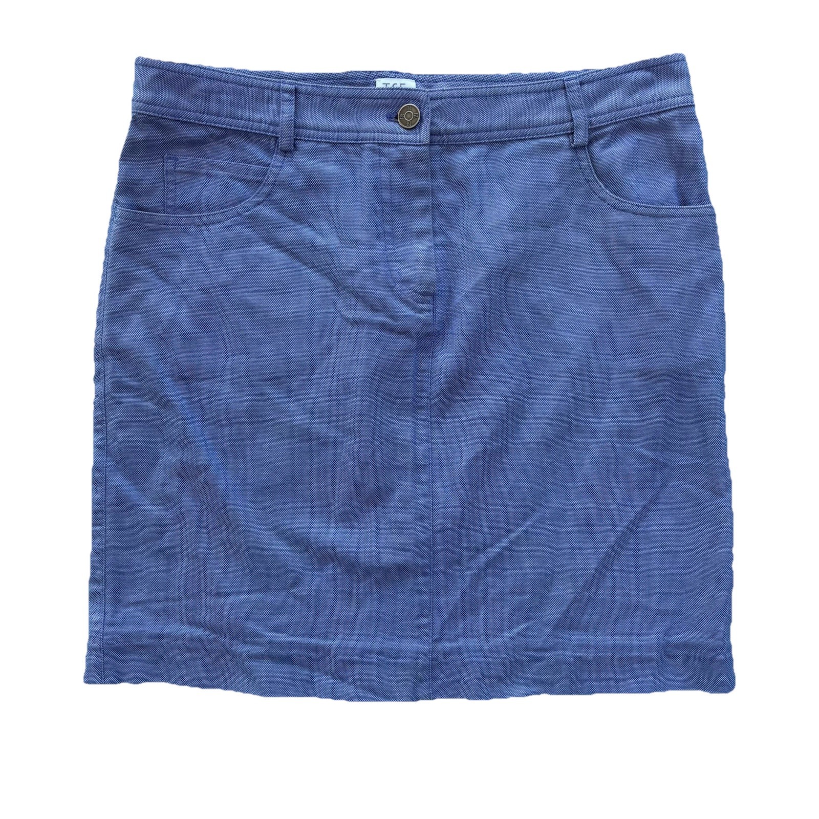 TSE Cotton Mini Skirt Light Blue Women’s Size 8