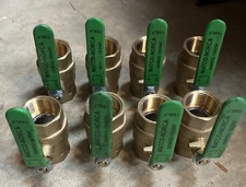 8 pack of  Matco-Norca 1" 600WOG - 150SWP Brass Ball Valve Threaded 750LF 