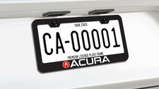 Acura License Plate Frame Black Stainless Steel Metal Acura License Plate Frame Black Stainless Steel Metal