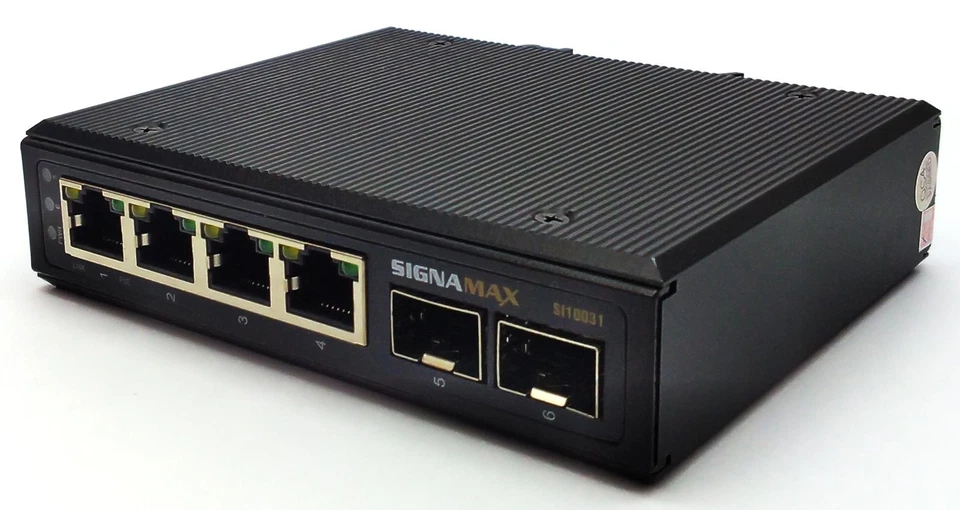 Signamax I-100 4 Port Industrial Gigabit PoE+ Ethernet Switch SI10031 - Image 2 of 4
