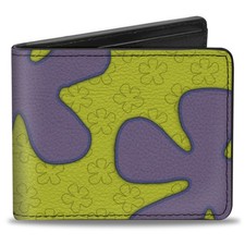 Bi-Fold Wallet SpongeBob Flower Cloud Bounding Greens/Purples